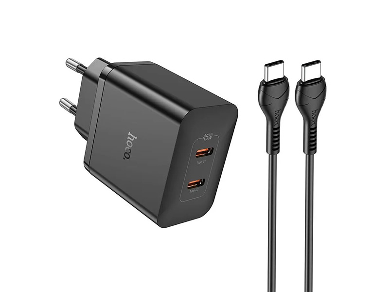 Зарядное устройство Hoco N35 Streamer Dual Port PD45W 2xType-С + кабель Type-C Black 6931474797230, N35 Streamer
Зарядное устройство Hoco N35 Streamer Dual Port PD45W 2xType-С + кабель Type-C Black 6931474797230, N35 Streamer
