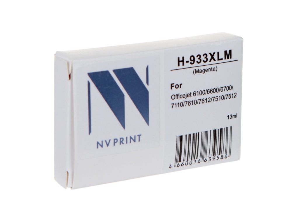 Картридж NV Print 933XLM (схожий с HP NV-CN055AE) Magenta для HP Officejet 6100/6600/6700/7110/7510/7610/7612, 933XLM
Картридж NV Print 933XLM (схожий с HP NV-CN055AE) Magenta для HP Officejet 6100/6600/6700/7110/7510/7610/7612, 933XLM