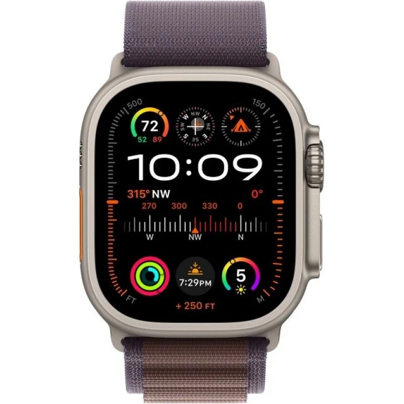 фото Умные часы apple watch ultra 2 gps + cellular 49mm titanium case with indigo alpine loop - small mrer3 / mrfe3