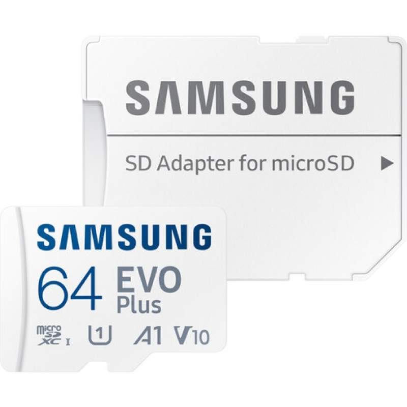 Карта памяти 64Gb - Samsung EVO Plus Micro Secure Digital XC UHS-I U3 MB-MC64SA/EU с переходником под SD, MB-MC64S
Карта памяти 64Gb - Samsung EVO Plus Micro Secure Digital XC UHS-I U3 MB-MC64SA/EU с переходником под SD, MB-MC64S