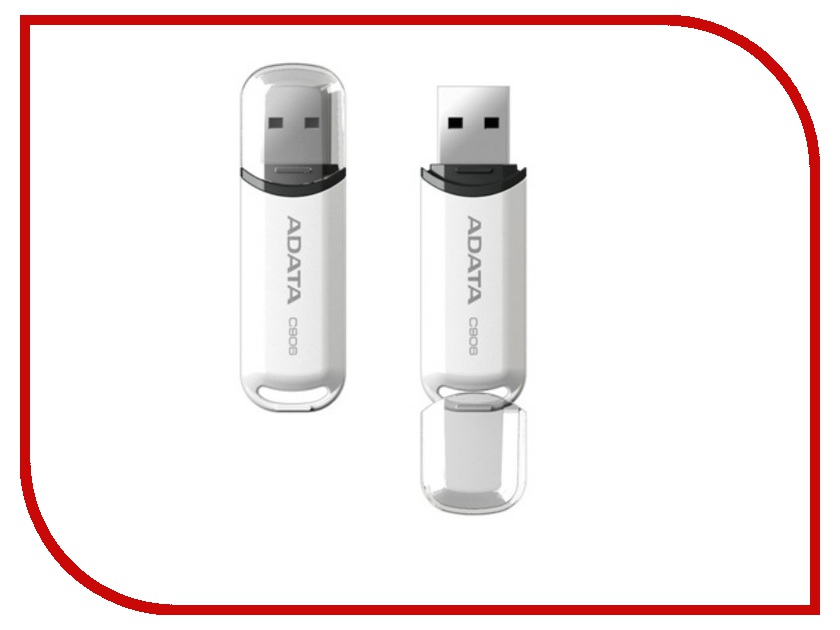 USB Flash Drive (флешка) C906 Classic  USB Flash Drive 16Gb - A-Data C906 Classic White AC906-16G-RWH