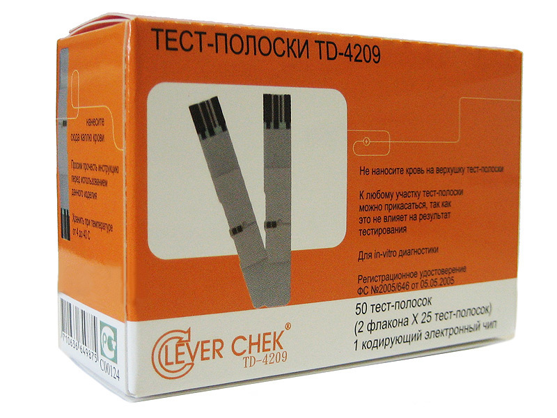 Аксессуар Clever Chek TD-4209 тест-полоски
