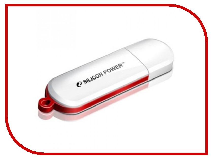 USB Flash Drive 8Gb - Silicon Power LuxMini 320 White SP008GBUF2320V1W