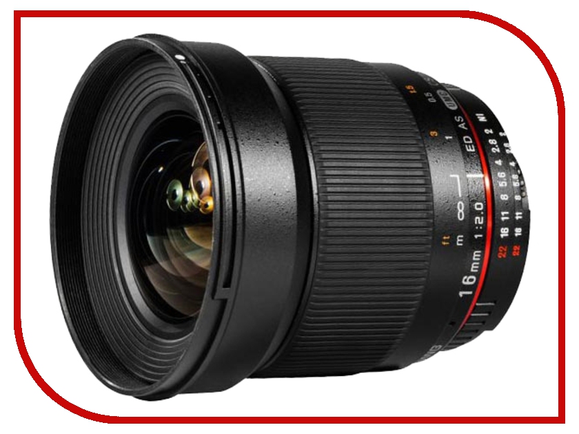  Samyang Canon EF-M 16 mm F / 2.0 ED AS UMS CS