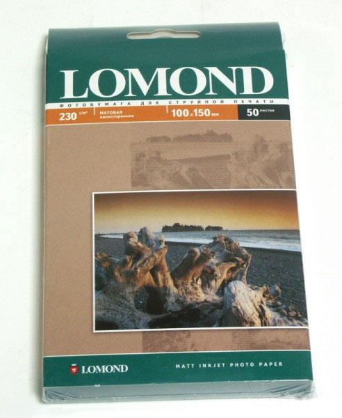 Lomond Фотобумага Lomond 0102016 матовая 230g/m2 A4 одностороняя