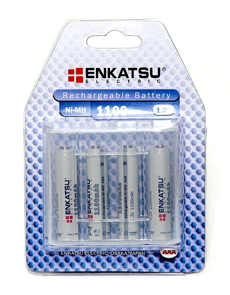 Enkatsu Аккумулятор AAA - Enkatsu 1100 mAh Ni-MH BR-AAA1100 (4 штуки)