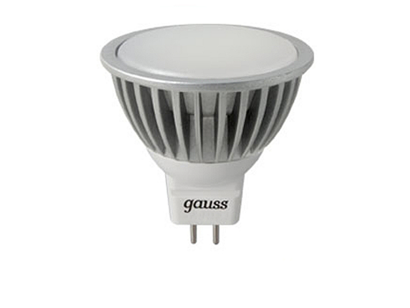 Gauss - Лампочка Gauss LED MR16 4W GU5.3 AC/DC 12V 4100K FROST EB201505204