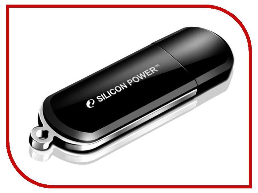 USB Flash Drive 16Gb - Silicon Power LuxMini 322 Black SP016GBUF2322V1K