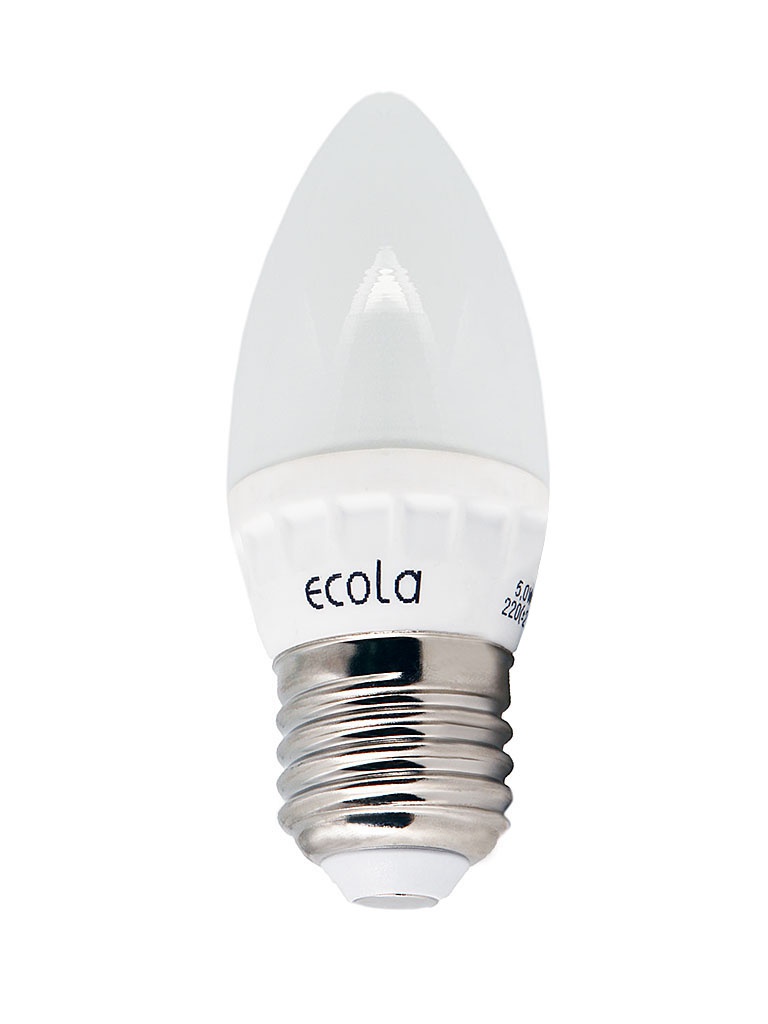 Ecola - Лампочка Ecola Candle LED E27 5.0W 220V 4000K керамика C7LV50ELC