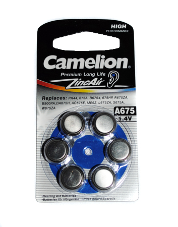 Camelion Аксессуар Camelion ZA675 BL-6 / A675-BP6 1.4V 620mAh