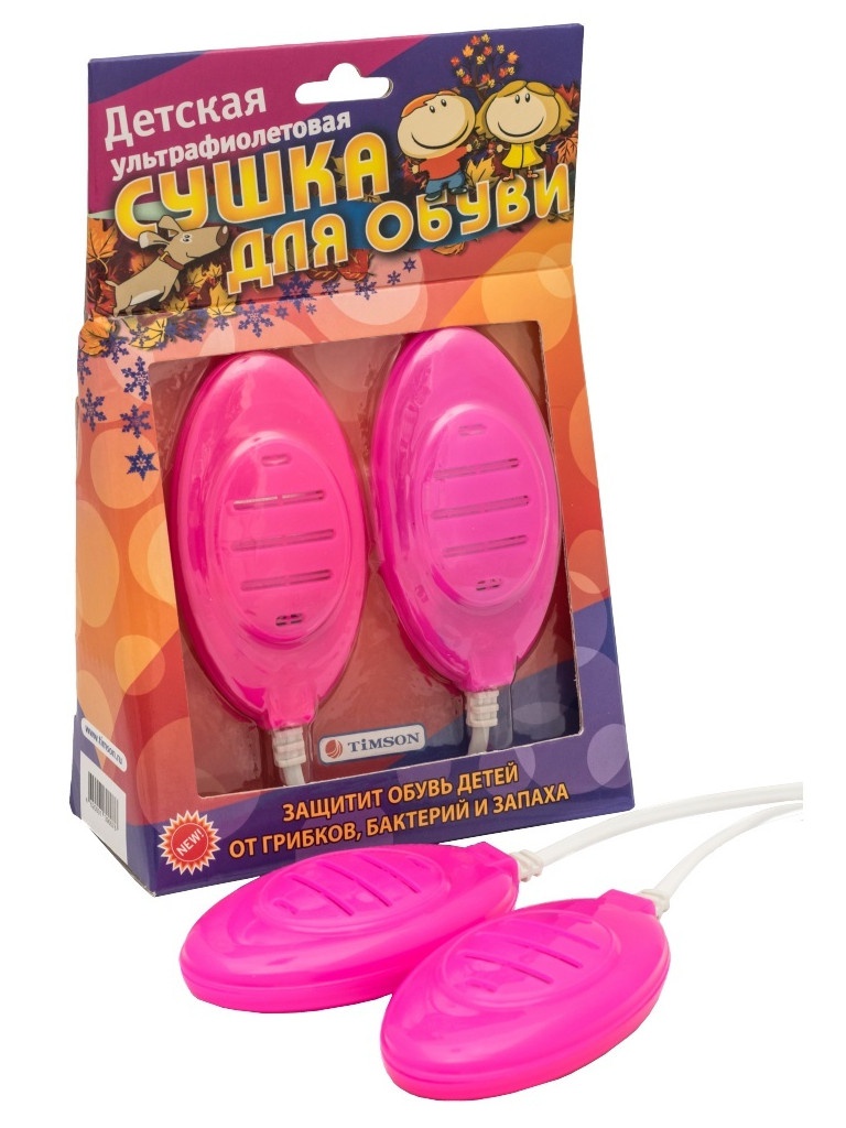 TiMSON - Электросушилка для обуви TiMSON 2420 детская ультрафиолетовая Pink