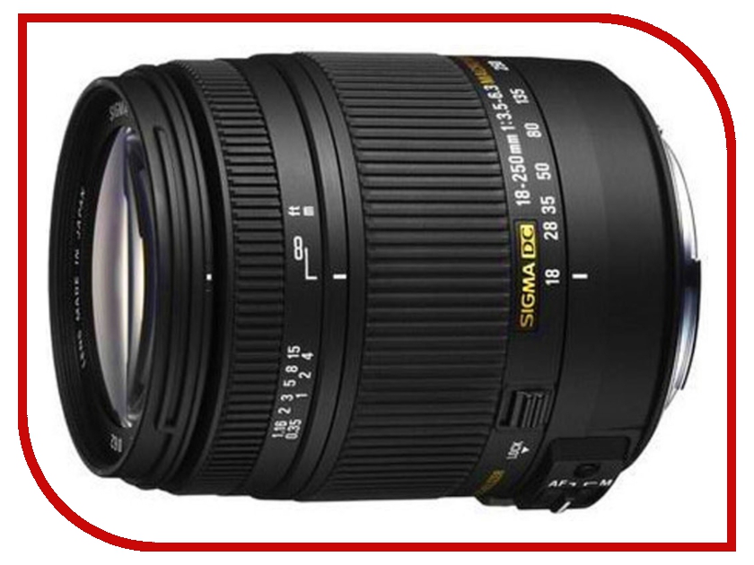 Объектив Sigma AF 18-250mm f/3.5-6.3 DC OS HSM Macro Canon EF-S