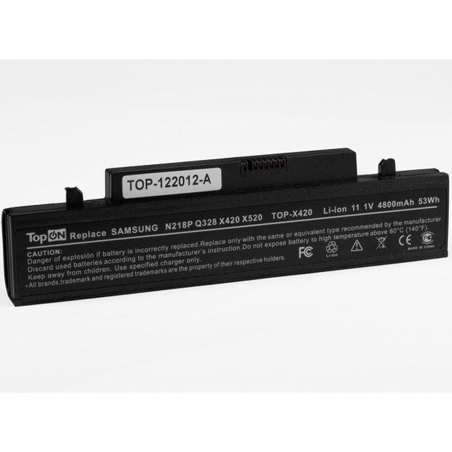  Аккумулятор TopON TOP-X420 11.1V 4400mAh / 4800mAh for Samsung N218P/N220P/NB30P/N210/Q328/Q330/X318/X320/X418/X420/X520 Series