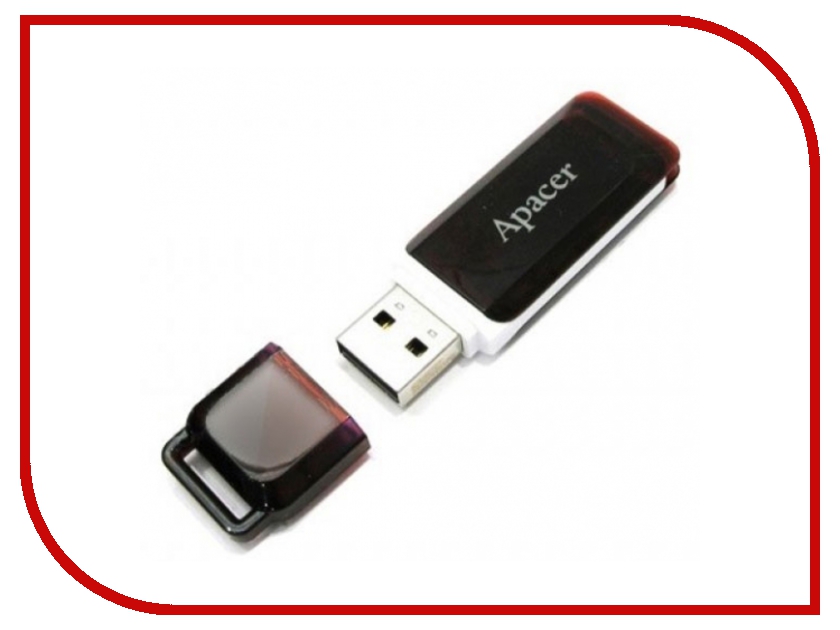 USB Flash Drive (флешка) AH321  USB Flash Drive 32Gb - Apacer Handy Steno AH321 Wine Red AP32GAH321R-1