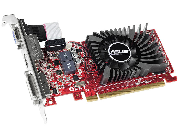 Asus Radeon R7 240 730Mhz PCI-E 3.0 2048Mb 1800Mhz 128 bit DVI HDMI HDCP R7240-2GD3-L