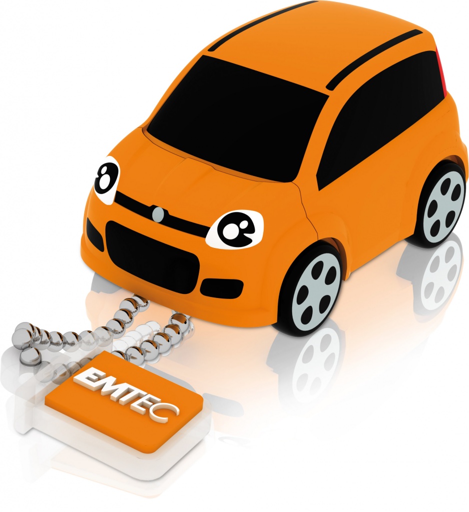 Emtec 8Gb - Emtec F102 Fiat Panda USB 2.0 Orange EKMMD8GFI102