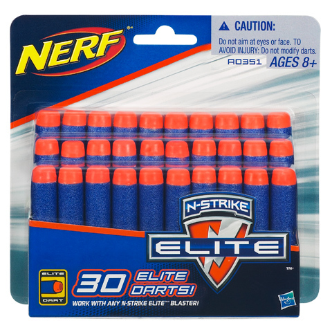  Игровой набор Hasbro NERF Комплект 30 стрел для бластеров 0351148A / 0351A 30