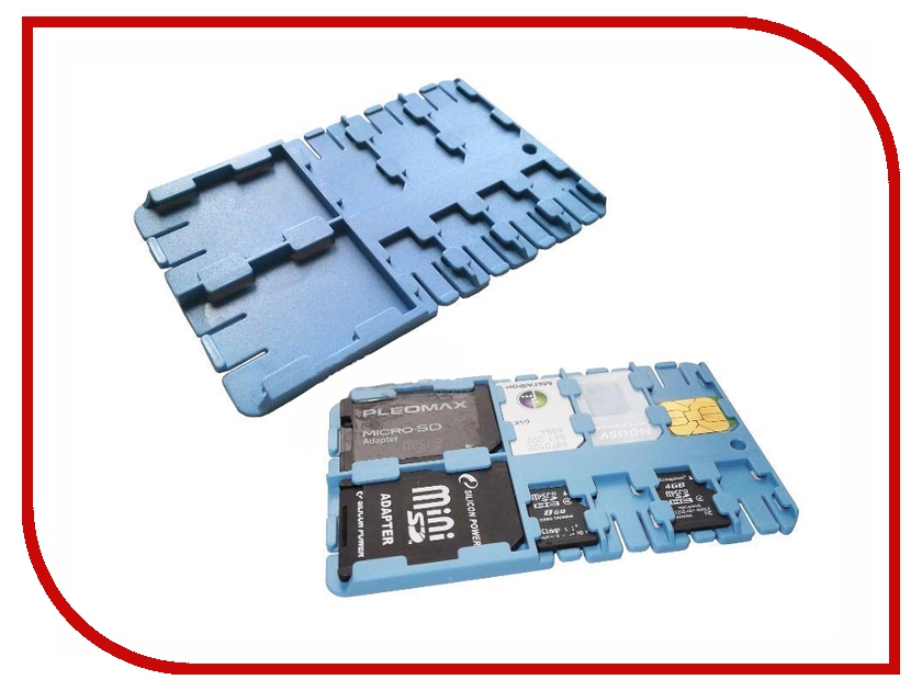  REFI Holder SD / microSD / SIM Light Blue