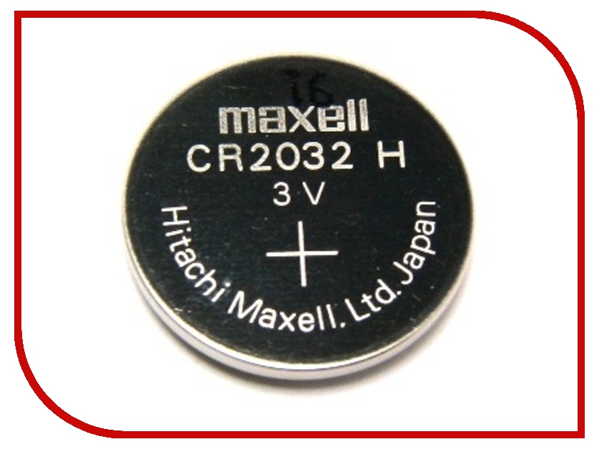 Батарейка CR2032 - Maxell CR2032 3V (1 штука)