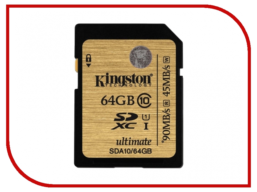   64Gb - Kingston - Secure Digital HC Ultimate UHS-I Class 10 SDA10 / 64GB