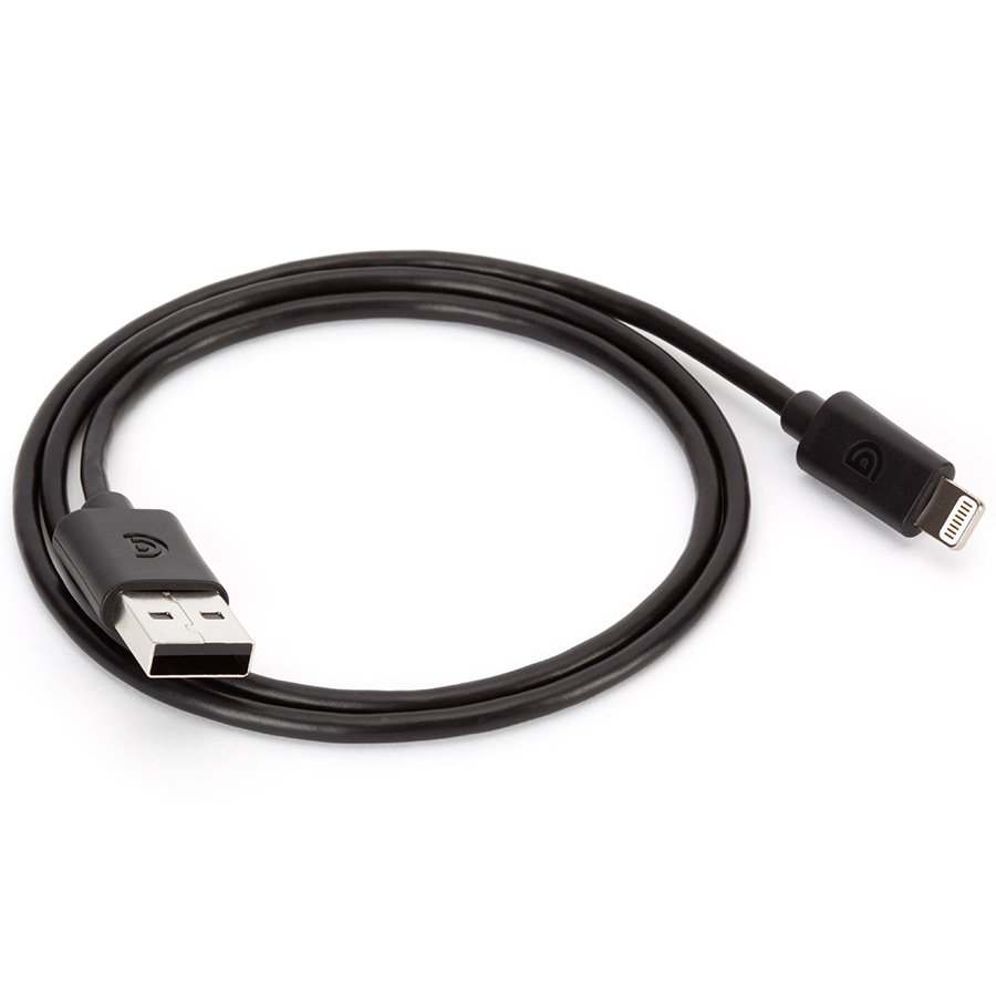 Ginzzu Аксессуар Ginzzu Lightning to USB Cable 1.0m for iPhone 5/iPod Touch 5th/iPod Nano 7th/iPad 4/iPad mini GC-501B Black