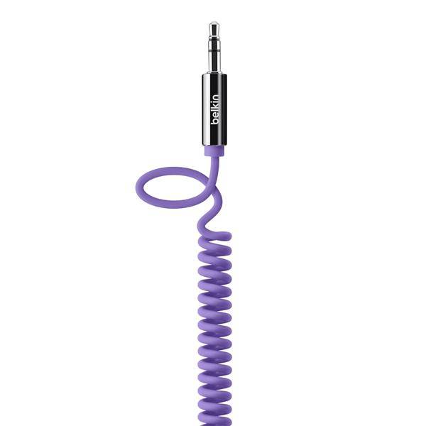Belkin Аксессуар Belkin Mixit Coiled Cable AV10126cw06-PUR Purple