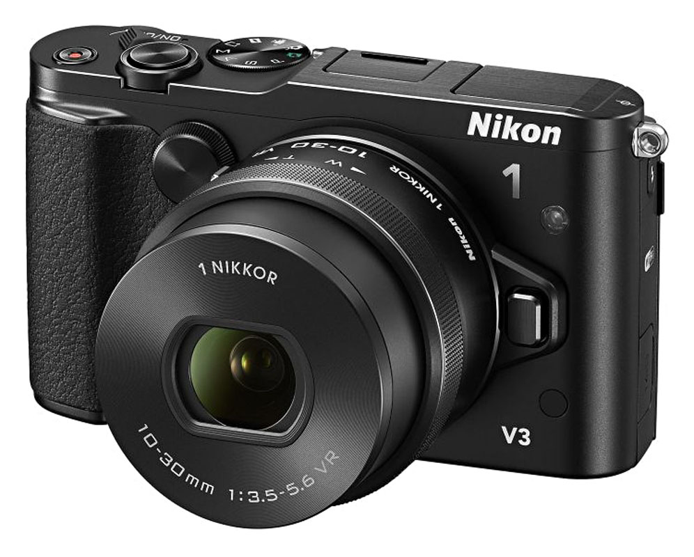 Nikon Фотоаппарат Nikon 1 V3 Kit 10-30 mm F/3.5-5.6 PD-Zoom VR Black