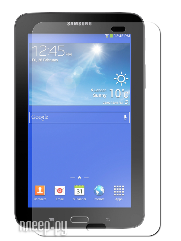 LuxCase Аксессуар Защитная пленка Samsung Galaxy Tab 3 7.0 Lite SM-T110 LuxCase суперпрозрачная 80991