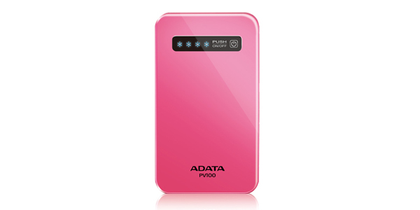 A-Data Аккумулятор A-Data Power Bank PV100 4200 mAh Pink APV100-4200M-5V-CPK
