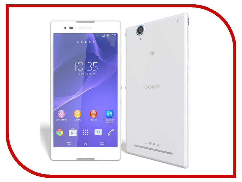 Сотовый телефон Sony D5303 Xperia T2 Ultra White