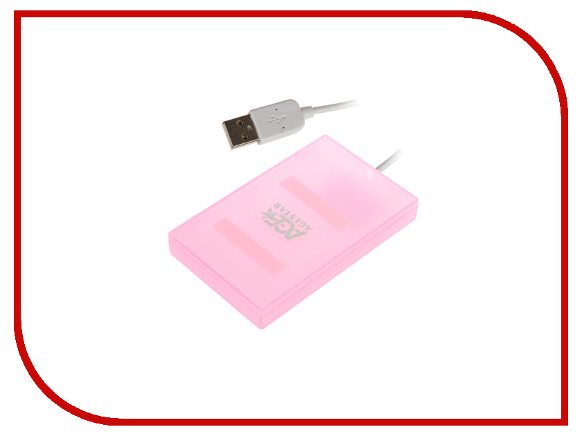 Аксессуар Внешний корпус для HDD AgeStar SUBCP1 USB 2.0 SATA HDD/SSD Pink