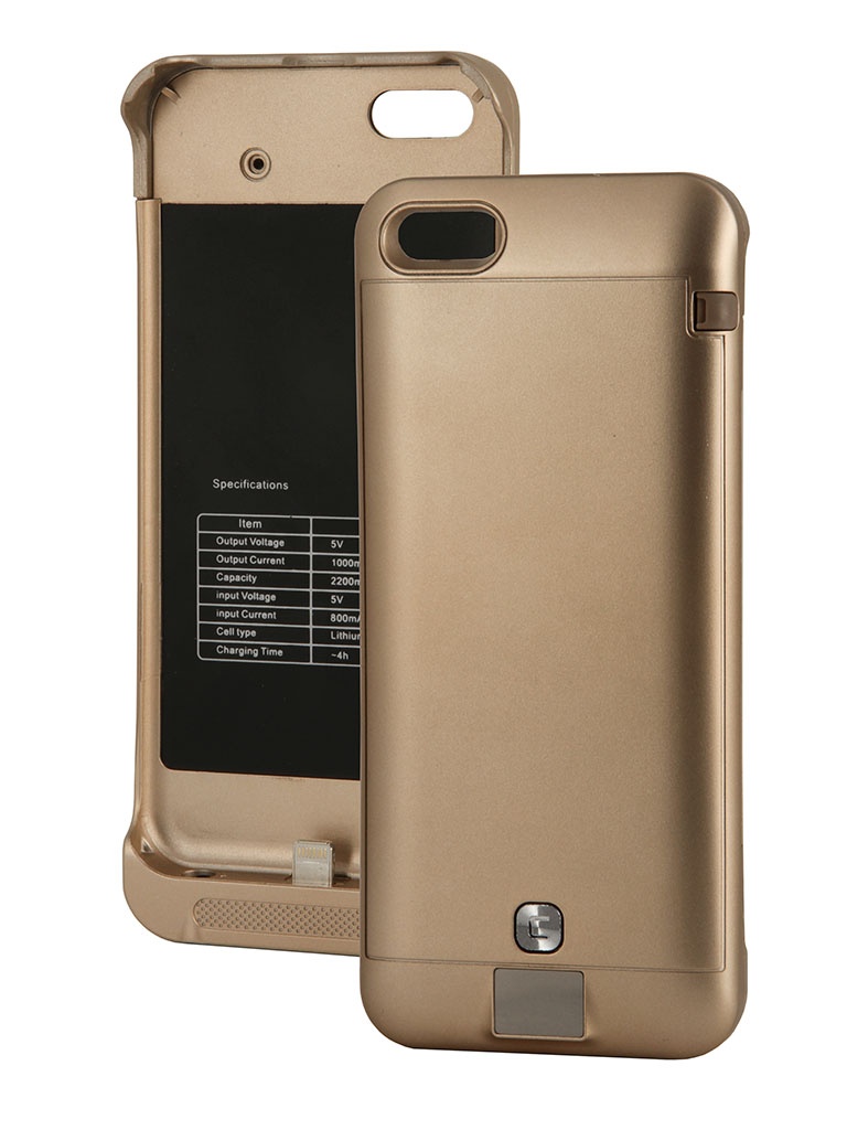  Аксессуар Чехол-аккумулятор KS-is KS-232 2200mAh for iPhone 5/5S/5C Gold