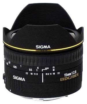 Sigma Объектив Sigma Nikon AF 15 mm F/2.8 EX DG DIAGONAL FISHEYE