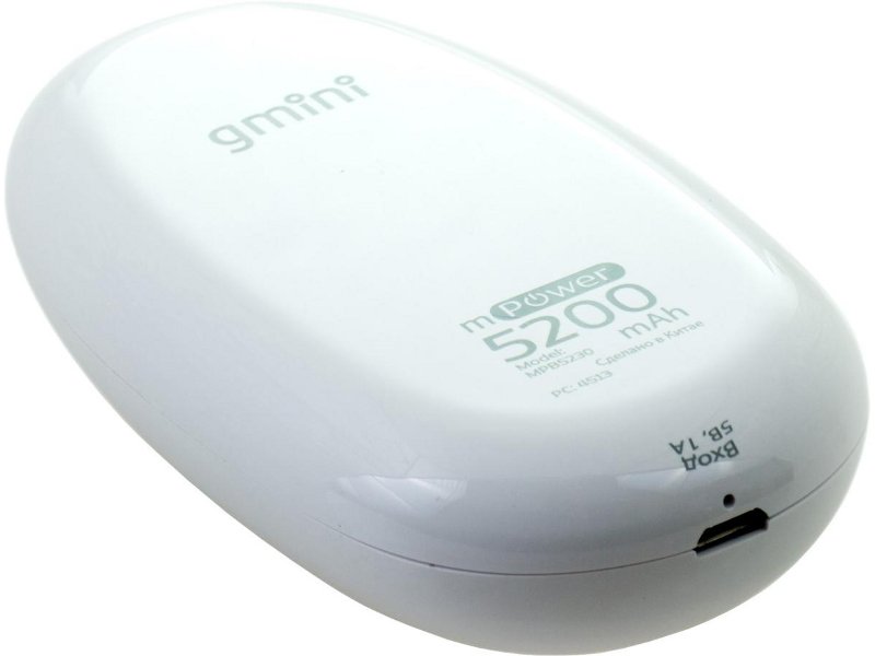 Gmini Аккумулятор Gmini mPower iSeries MPB5230 5200 mAh White