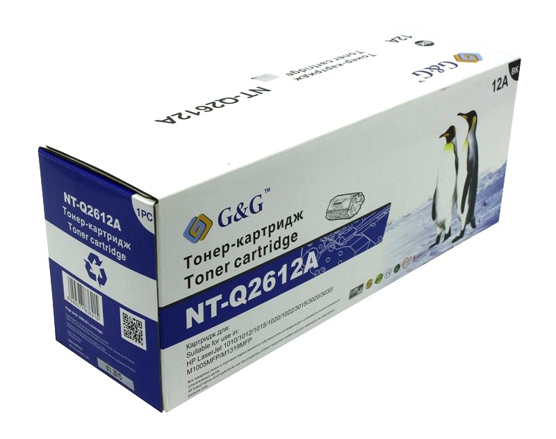  Картридж G&G NT-Q2612A / NT-C703 for HP LaserJet 1020/1022/3015/3020/3030/M1005/M1319