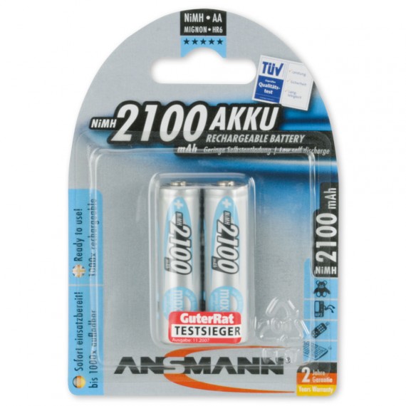 Ansmann Аккумулятор AA - Ansmann MAXE 2100 5030992 BL2 (2 штуки)