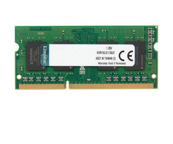 Kingston PC3-12800 SO-DIMM DDR3L 1600MHz SRx16 1.35V - 2Gb KVR16LS11S6/2