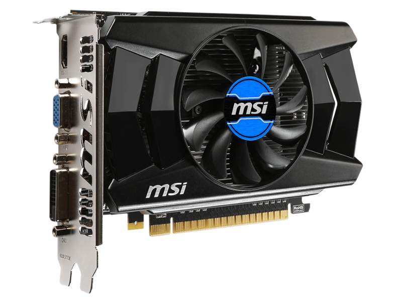 MSI GeForce GT 740 1006Mhz PCI-E 3.0 2048Mb 1782Mhz 128 bit DVI HDMI HDCP N740-2GD3 / V809-238