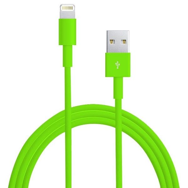 Аксессуар Rexant USB for iPhone 5 1m Green 18-1953