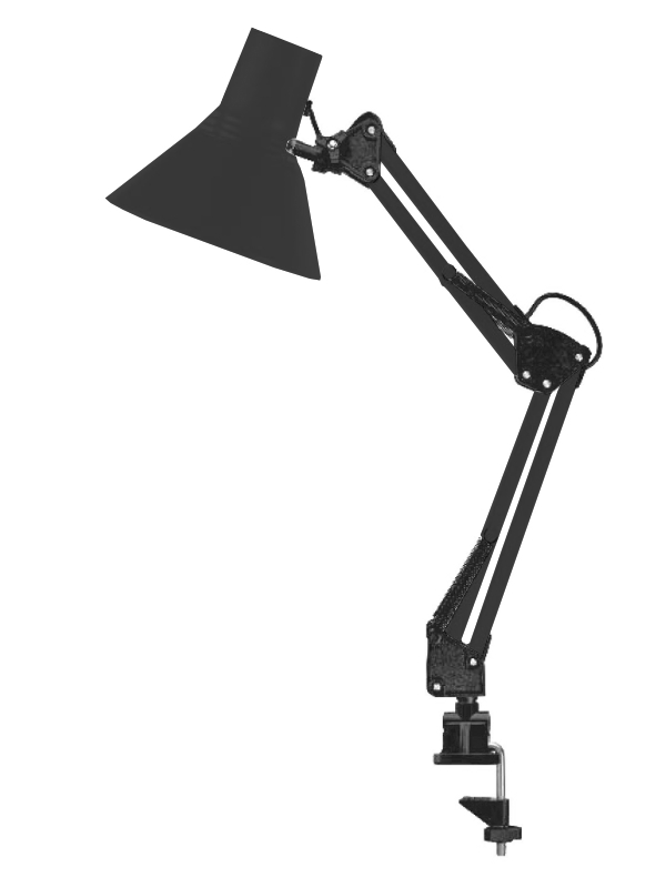  Лампа TDM-Electric 220V 40W E27 струбцина Black SQ0337-0028
