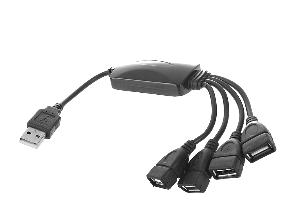 Хаб USB Rexant 18-4101 4 ports Black