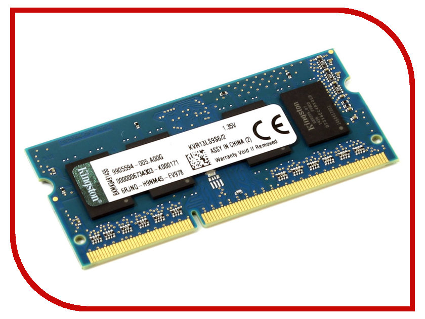   Kingston DDR3L SO-DIMM 1333MHz PC3-10600 CL9 - 2Gb KVR13LS9S6 / 2