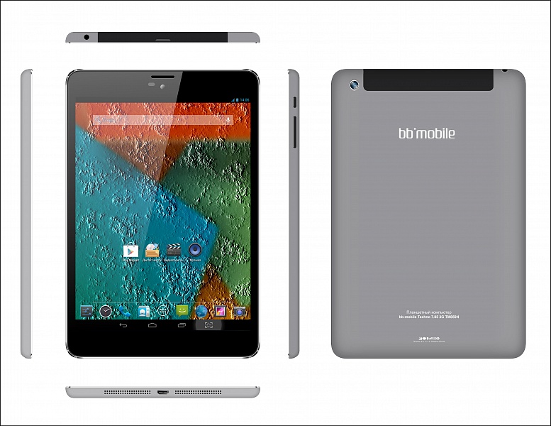  BB-mobile Techno 7.85 3G Slim TM859N Grey MT8382 1.3 GHz/1024Mb/8Gb/Wi-Fi/3G/Bluetooth/GPS/Cam/7.85/1024x768/Android