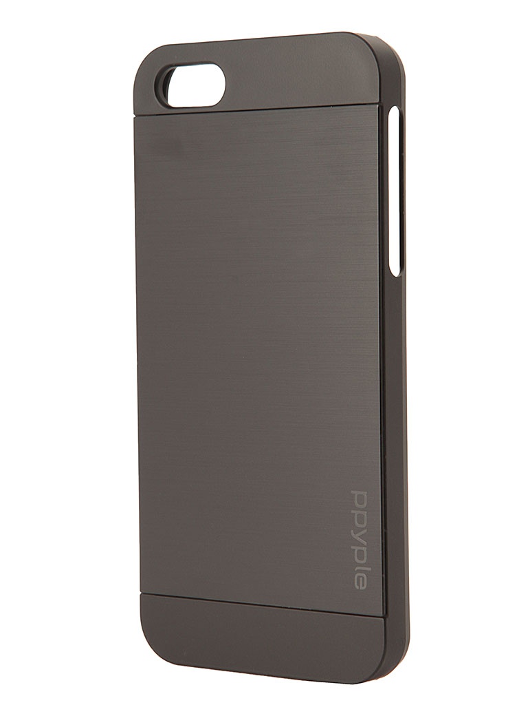  Аксессуар Чехол-накладка Ppyple Metal Jacket for iPhone 5 / 5S Black