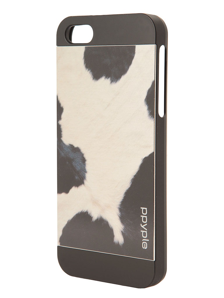  Аксессуар Чехол-накладка Ppyple Metal Jacket for iPhone 5 / 5S Holstein Black