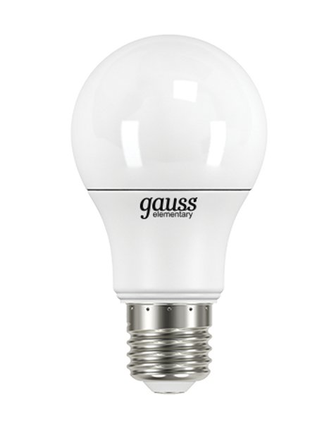 Gauss - Лампочка Gauss Elementary A60 6.5W E27 220V 4100K LD23227