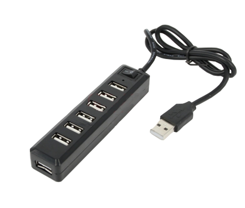  Хаб USB Mobiledata HB-71 USB 7 ports Black