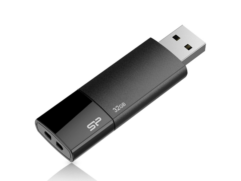 Silicon Power 32Gb - Silicon Power Ultima U05 USB 2.0 Black SP032GBUF2U05V1K