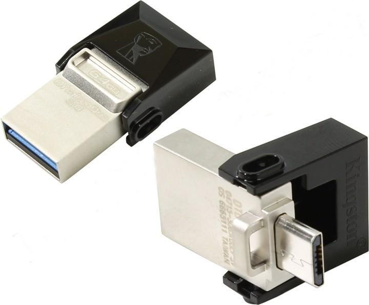 Kingston 64Gb - Kingston DataTraveler microDuo USB 3.0 DTDUO3/64GB