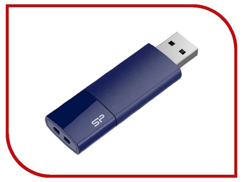 USB Flash Drive (флешка) SP016GBUF2U05V1D  USB Flash Drive 16Gb - Silicon Power Ultima U05 USB 2.0 Blue SP016GBUF2U05V1D